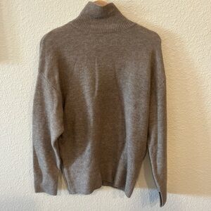 Wool Blend Turtleneck Sweater